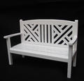 Garden bench, white