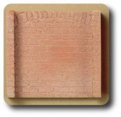 Brickback for fireplace - hard casting plaster