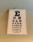Eye test chart - handmade from UK
