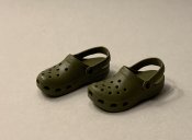 Clogs - daddy size - green - Handmade in UK