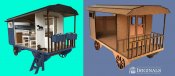 iriginals, wagon, dollshouse, roombox