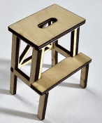 Kitchen stool, dollshouse, roombox, Miniatures by ES