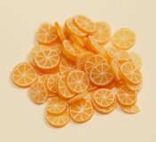 Citrus Orange Slices - 45 handmade pieces