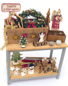 Jane harrop xmas decoration table,
dollshouse, roombox