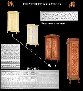Dekorationer till möbelbygge