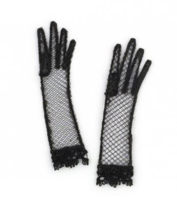 Gloves, ladies black net