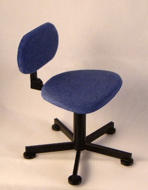 Blå kontorsstol