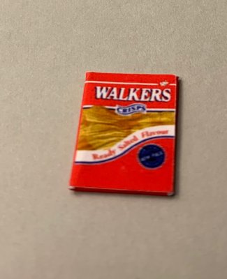 Walkers chips- förpackning- handgjord i England